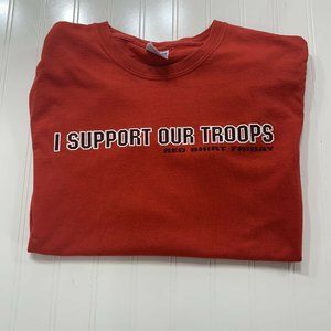 I Support Our Troops Small Graphic Tee